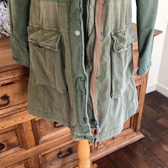 Free People Colorblock Army Plaid Military Parka - Picture 9 of 16